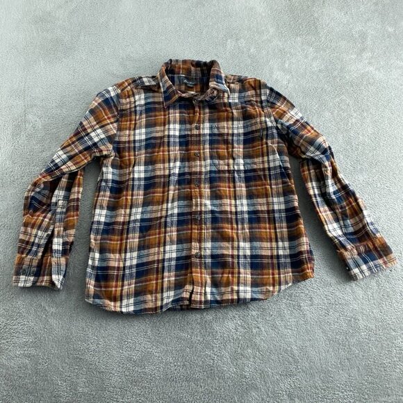 Eddie Bauer Mens Plaid Button-Up Long Sleeve Shirt L/G Cotton Multicolor 4648 - Picture 1 of 8